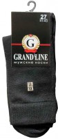 Носки мужские GRAND LINE (М-132, рисунок на паголенке), чёрный, р. 27* - Группа компаний "ДСМ" (носки оптом)