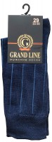 Носки мужские GRAND LINE (М-156, полоска), тёмно-синий, р. 29 - Группа компаний "ДСМ" (носки оптом)