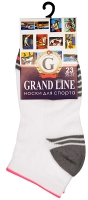 Носки для спорта GRAND LINE (С-44, серые полоски), р. 25 - Группа компаний "ДСМ" (носки оптом)