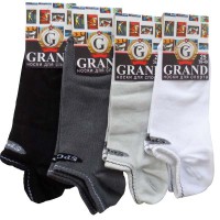 Носки для спорта GRAND LINE (С-33, без паголенка), тёмно-серый, р. 31 - Группа компаний "ДСМ" (носки оптом)