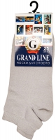 Носки для спорта GRAND LINE (С-32, язычок), светло-серый, р. 25 - Группа компаний "ДСМ" (носки оптом)