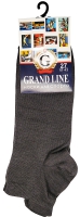 Носки для спорта GRAND LINE (С-32, язычок), тёмно-серый, р. 27 - Группа компаний "ДСМ" (носки оптом)