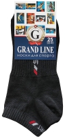 Носки для спорта GRAND LINE (С-40/1), чёрный, р. 25 - Группа компаний "ДСМ" (носки оптом)