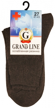 Носки GRAND LINE (МЕД-70), коричневый, р. 27 - Группа компаний "ДСМ" (носки оптом)