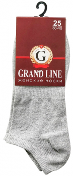 Носки женские GRAND LINE (ЖК-02), светло-серый, р. 25 (в) - Группа компаний "ДСМ" (носки оптом)