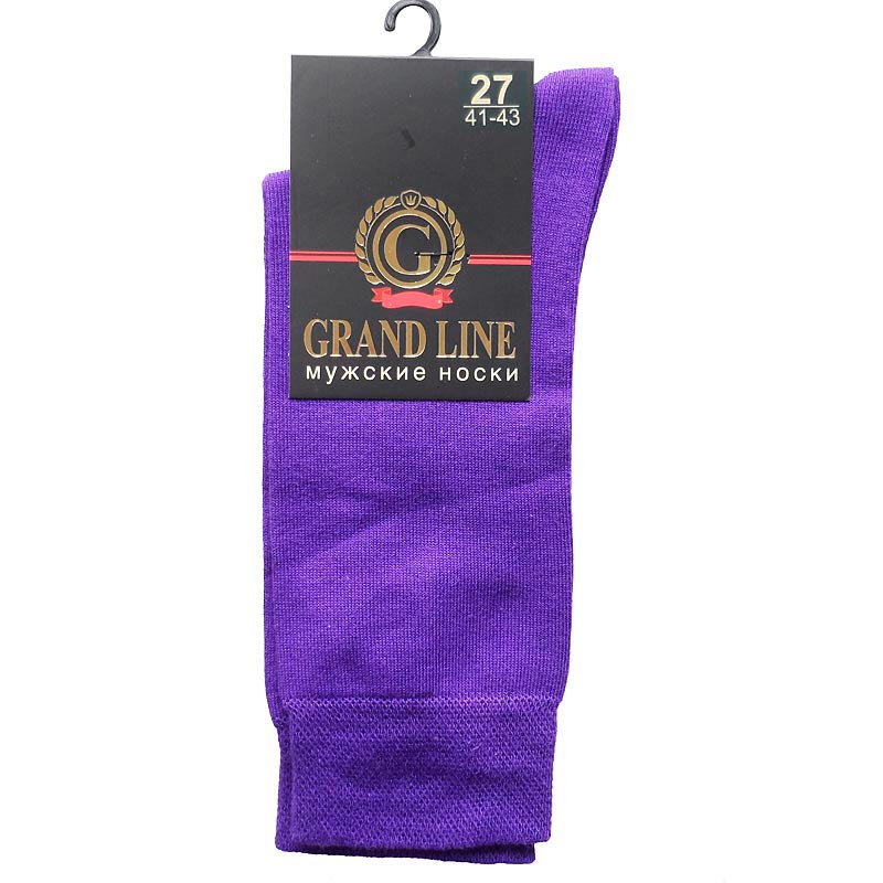 Носки мужские GRAND LINE (М-150 градиент), фиолетовый, р. 27