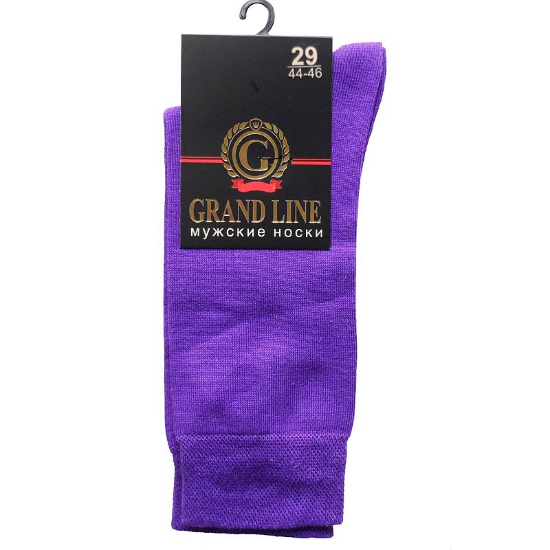 Носки мужские GRAND LINE (М-150 градиент), фиолетовый, р. 29