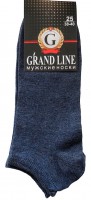 Носки мужские GRAND LINE (МК-29, укороченный паголенок), тёмно-синий, р. 25 - Группа компаний "ДСМ" (носки оптом)