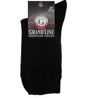Носки мужские GRAND LINE (М-71), чёрный, р. 27* - Группа компаний "ДСМ" (носки оптом)