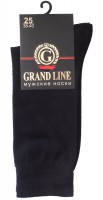 Носки мужские GRAND LINE (М-153, ромбы), чёрный, р. 25 - Группа компаний "ДСМ" (носки оптом)