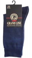 Носки мужские GRAND LINE (М-152, точки), джинс, р. 25 - Группа компаний "ДСМ" (носки оптом)