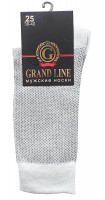 Носки мужские GRAND LINE (М-152, точки), светло-серый, р. 25 - Группа компаний "ДСМ" (носки оптом)