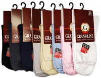 Носки женские GRAND LINE (ЖМ-01), светло-серый, р. 25 - Группа компаний "ДСМ" (носки оптом)