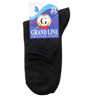 Носки женские GRAND LINE (Ж-16), чёрный, р. 23 - Группа компаний "ДСМ" (носки оптом)
