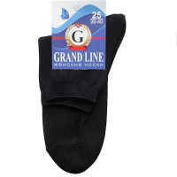Носки женские GRAND LINE (Ж-16), чёрный, р. 25 - Группа компаний "ДСМ" (носки оптом)