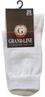 Носки мужские GRAND LINE (М-71), белый, р. 25 - Группа компаний "ДСМ" (носки оптом)