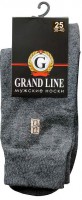 Носки мужские GRAND LINE (М-132, рисунок на паголенке), асфальт, р. 25 - Группа компаний "ДСМ" (носки оптом)