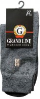 Носки мужские GRAND LINE (М-132, рисунок на паголенке), асфальт, р. 27 - Группа компаний "ДСМ" (носки оптом)
