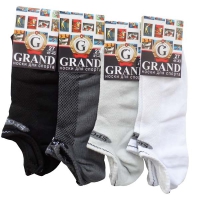 Носки для спорта GRAND LINE (С-34, без паголенка, сетка), тёмно-серый, р. 23 - Группа компаний "ДСМ" (носки оптом)