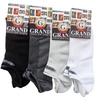 Носки для спорта GRAND LINE (С-34, без паголенка, сетка), тёмно-серый, р. 27 - Группа компаний "ДСМ" (носки оптом)