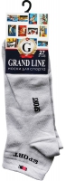 Носки для спорта GRAND LINE (С-30, SPORT), светло-серый, р. 27 - Группа компаний "ДСМ" (носки оптом)