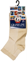 Носки для спорта GRAND LINE (С-31, сетка), бежевый, р. 25 - Группа компаний "ДСМ" (носки оптом)