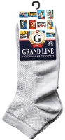 Носки для спорта GRAND LINE (С-31, сетка), светло-серый, р. 25 - Группа компаний "ДСМ" (носки оптом)