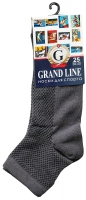 Носки для спорта GRAND LINE (С-31, сетка), тёмно-серый, р. 25 - Группа компаний "ДСМ" (носки оптом)