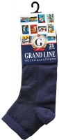 Носки для спорта GRAND LINE (С-31, сетка), тёмно-синий, р. 25 - Группа компаний "ДСМ" (носки оптом)