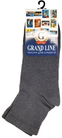 Носки для спорта GRAND LINE (С-35, утяжка), тёмно-серый, р. 25 - Группа компаний "ДСМ" (носки оптом)