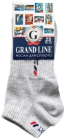 Носки для спорта GRAND LINE (С-40/1), светло-серый, р. 25 - Группа компаний "ДСМ" (носки оптом)