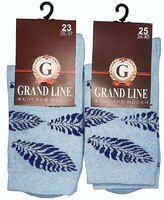 Носки женские GRAND LINE (Ж-86, крупные листья), р. 23* - Группа компаний "ДСМ" (носки оптом)