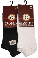 Носки женские GRAND LINE (ЖК-09), белый, р. 25 - Группа компаний "ДСМ" (носки оптом)
