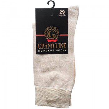 Носки мужские GRAND LINE (М-150, градиент), бежевый, р. 29 - Группа компаний "ДСМ" (носки оптом)