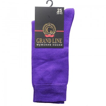 Носки мужские GRAND LINE (М-150, градиент), фиолетовый, р. 25 - Группа компаний "ДСМ" (носки оптом)