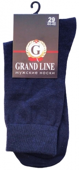 Носки мужские GRAND LINE (М-72), тёмно-синий, р. 29 - Группа компаний "ДСМ" (носки оптом)
