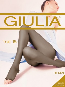 Колготки GIULIA / TOE 15 (nero), р. 3/M (в) - Группа компаний "ДСМ" (носки оптом)