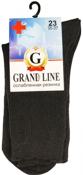 Носки GRAND LINE (МЕД-70), чёрный, р. 23 - Группа компаний "ДСМ" (носки оптом)