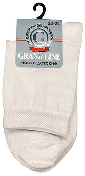 Носки детские GRAND LINE (Д-30, однотонные), р. 22-24 - Группа компаний "ДСМ" (носки оптом)