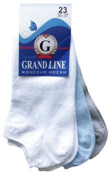 КОМПЛЕКТ женских носков GRAND LINE (Ж-75/3, 3 пары/50 в уп.), р. 23* - Группа компаний "ДСМ" (носки оптом)