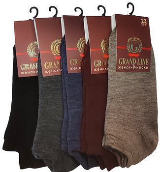 Носки женские тёплые GRAND LINE (ЖТ-54, однотонные), р. 23* - Группа компаний "ДСМ" (носки оптом)